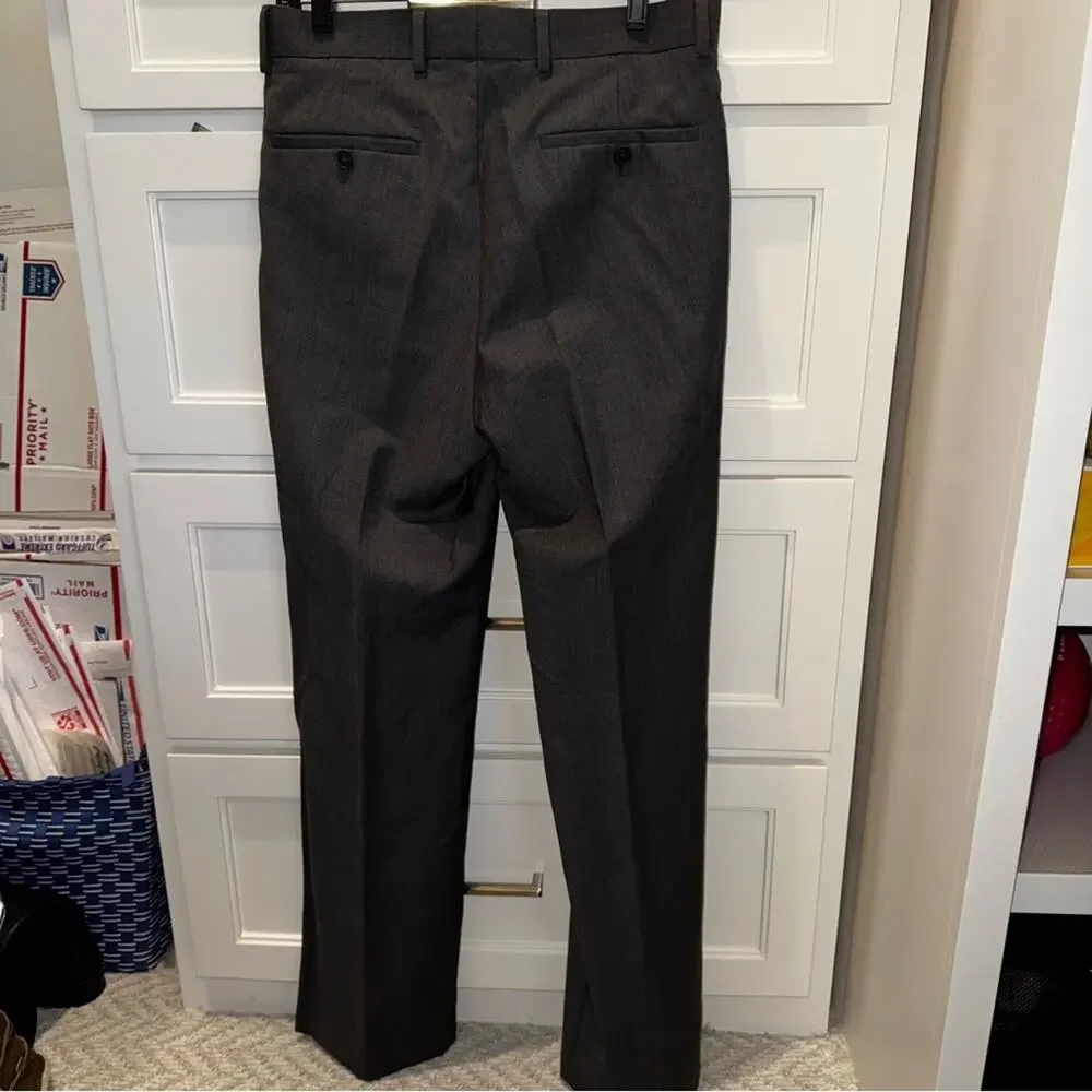 Pronto Uomo The Men's Warehouse Modern Fit Wool Blend Suit Charcoal Gray 36R